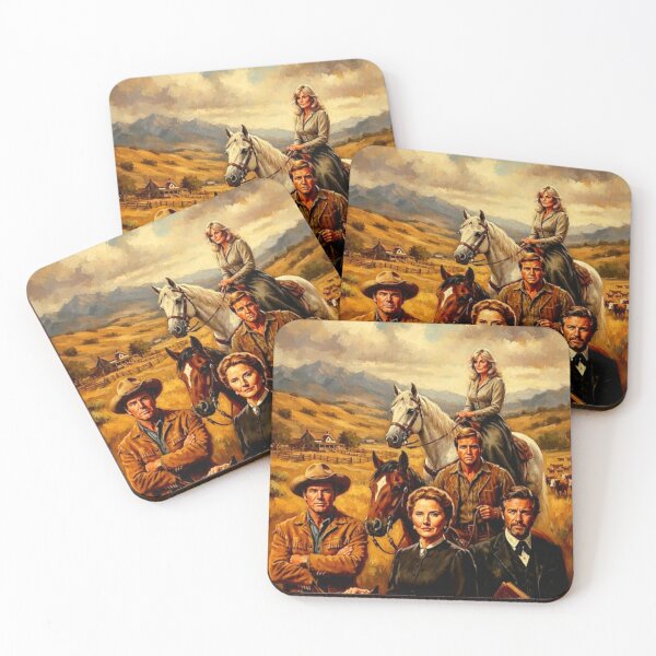 Item preview, The Big Valley Western Family Tribute Art Poster designed and sold by Art's Diner.