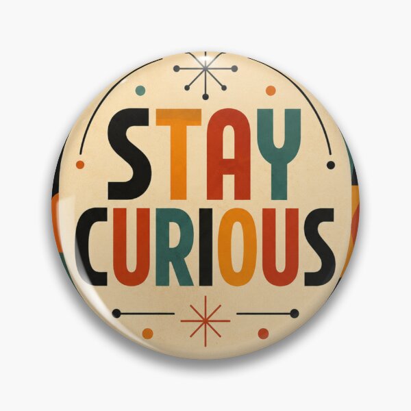 Item preview, Stay Curious Mid-Century Modern Geometric designed and sold by JoangRama.