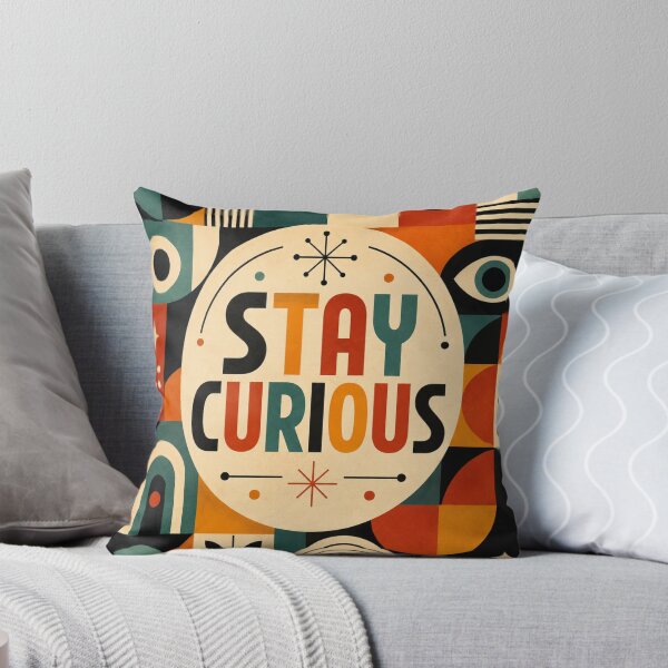 Item preview, Stay Curious Mid-Century Modern Geometric designed and sold by JoangRama.