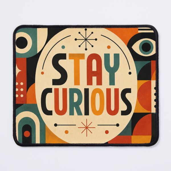 Item preview, Stay Curious Mid-Century Modern Geometric designed and sold by JoangRama.