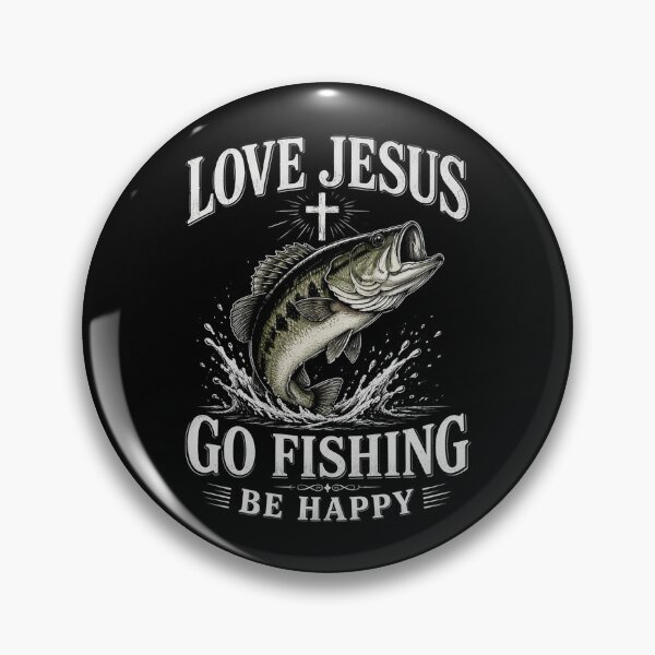 Item preview, Love Jesus Go Fishing Be Happy Funny Crappie Fisherman designed and sold by OlakunleOloroz.