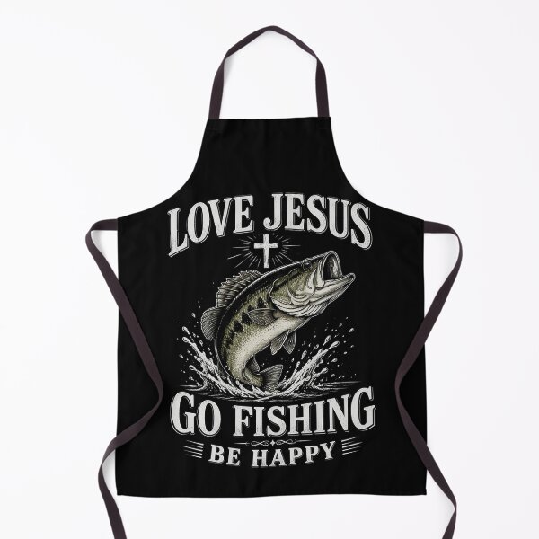 Item preview, Love Jesus Go Fishing Be Happy Funny Crappie Fisherman designed and sold by OlakunleOloroz.