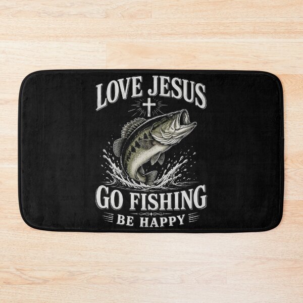 Item preview, Love Jesus Go Fishing Be Happy Funny Crappie Fisherman designed and sold by OlakunleOloroz.