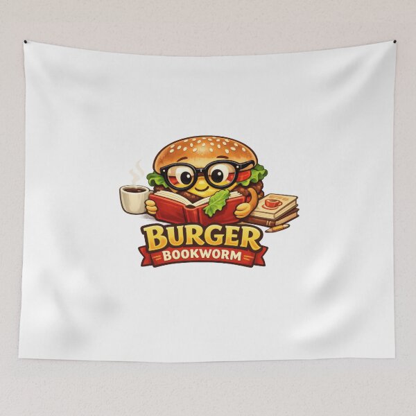 Item preview, Burger Bookworm designed and sold by TheRealTaria.