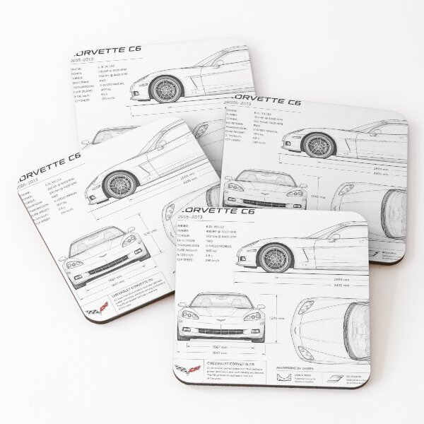 Item preview, Corvette technical design designed and sold by ewak-lab.