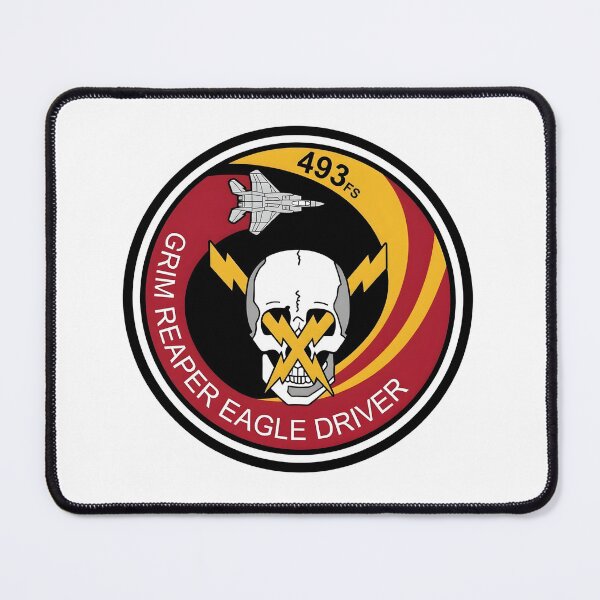 Item preview, USAF 493rd Fighter Squadron Grim Reaper Eagle Driver Patch designed and sold by CharlieDesings.