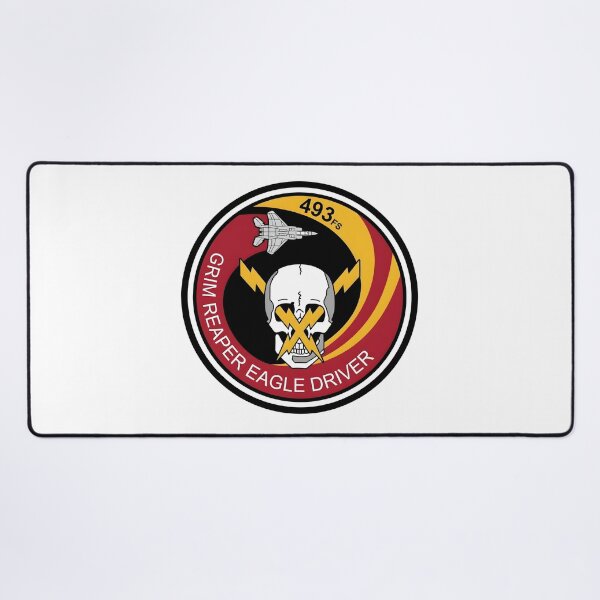 Item preview, USAF 493rd Fighter Squadron Grim Reaper Eagle Driver Patch designed and sold by CharlieDesings.