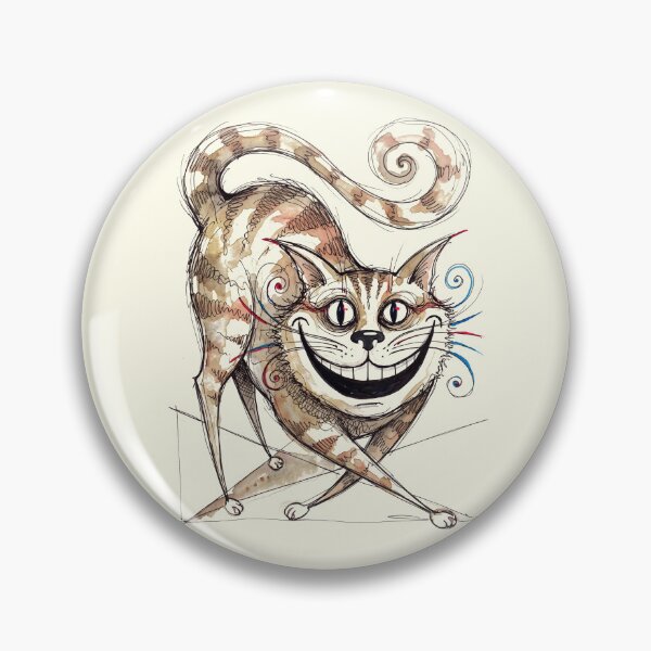 Item preview, Grinning Cheshire Cat Vintage Ink Illustration designed and sold by FreiherrPK.