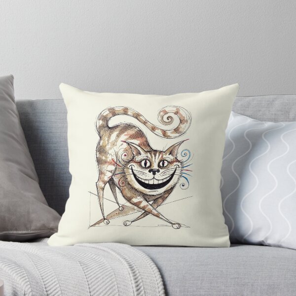 Item preview, Grinning Cheshire Cat Vintage Ink Illustration designed and sold by FreiherrPK.