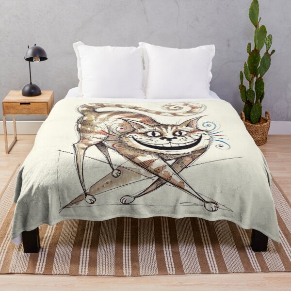 Item preview, Grinning Cheshire Cat Vintage Ink Illustration designed and sold by FreiherrPK.