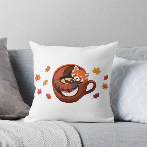Item preview, Cozy Sleeping Red Panda Autumn Coffee Mug designed and sold by Arc2020.
