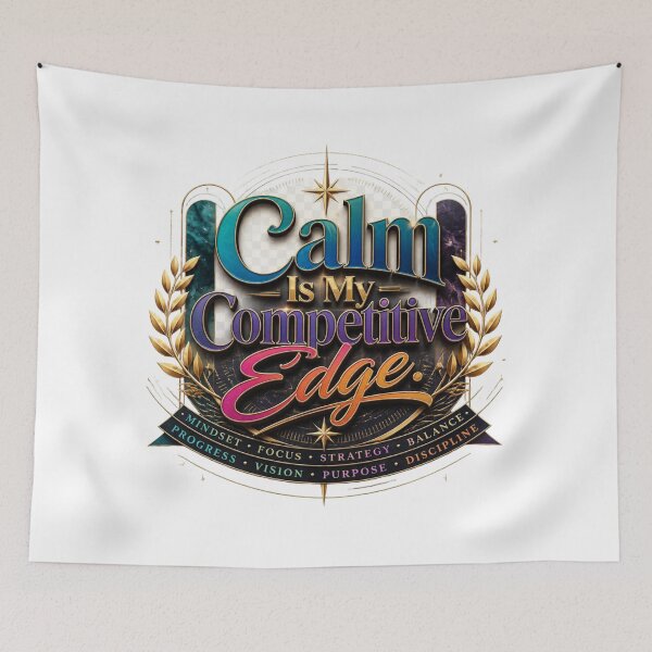 Item preview, Calm Is My Competitive Edge Typography. Luxury Motivational Mindset Quote. Premium Modern Design designed and sold by Aarvya Fashion Club ( A.F.C ).