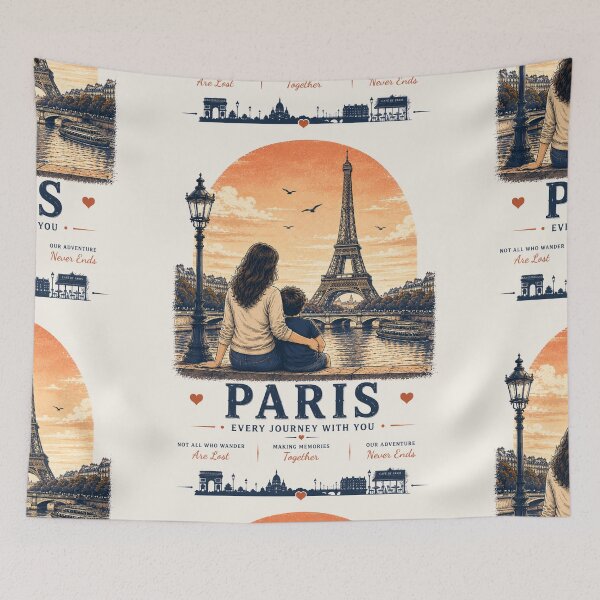 Item preview, Paris Mother Son Duo Every Journey With You designed and sold by BagFactoryUK.
