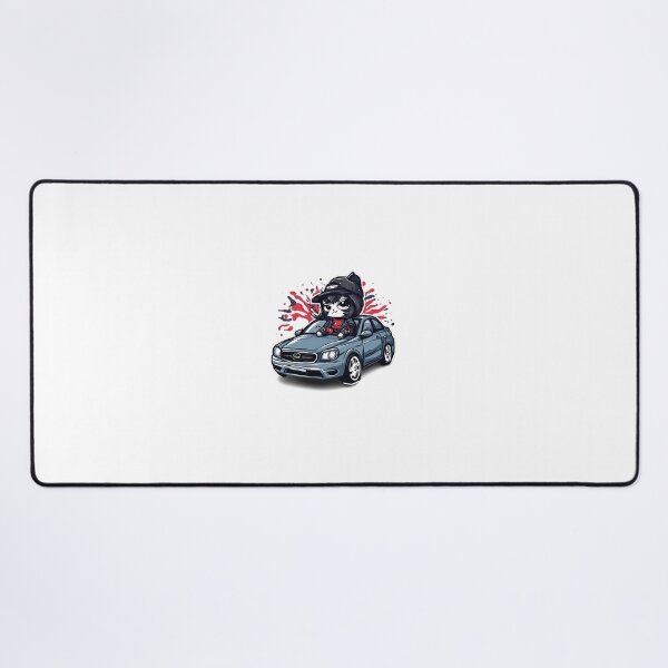 Item preview, Midnight Rider Cat – JDM Car Streetwear Cartoon Mascot Sticker designed and sold by Aesthicer.