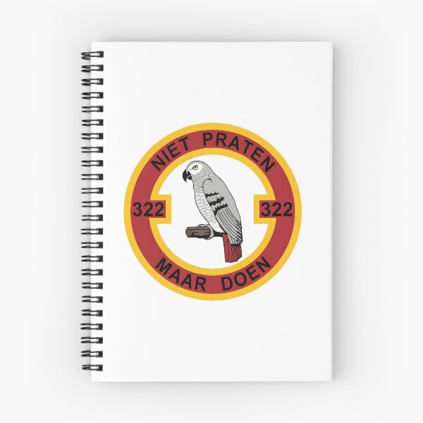 Item preview, RNLAF 322 Squadron Niet Praten Maar Doen Emblem Patch designed and sold by CharlieDesings.