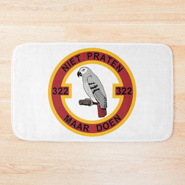 Item preview, RNLAF 322 Squadron Niet Praten Maar Doen Emblem Patch designed and sold by CharlieDesings.