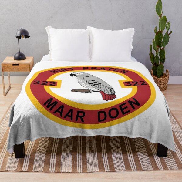 Item preview, RNLAF 322 Squadron Niet Praten Maar Doen Emblem Patch designed and sold by CharlieDesings.