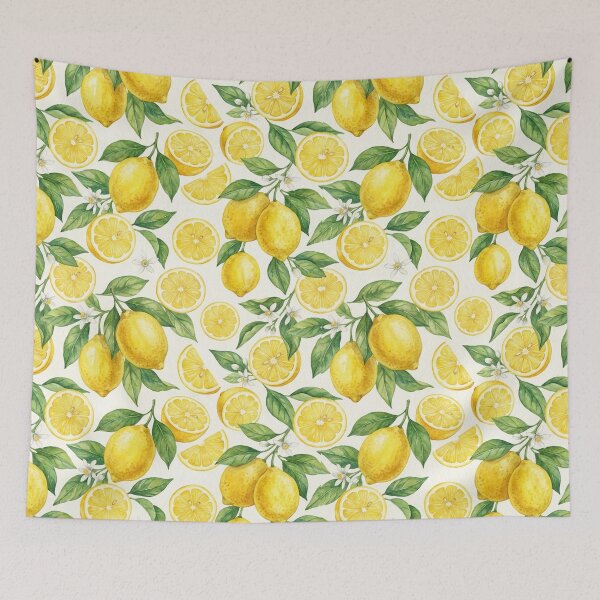 Item preview, Watercolor Lemon Pattern | Seamless Citrus Fruit Botanical Summer Print with Lemon Slices designed and sold by Shivi-designs.