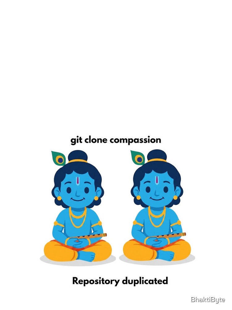 Thumbnail 4 of 4, iPhone Case, git clone compassion | Git Developer Sticker | Tech Humor designed and sold by BhaktiByte.