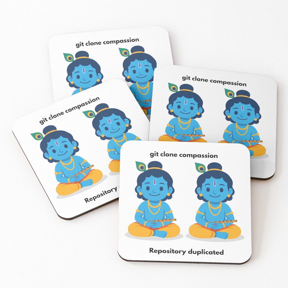 Item preview, Coasters (Set of 4) designed and sold by BhaktiByte.