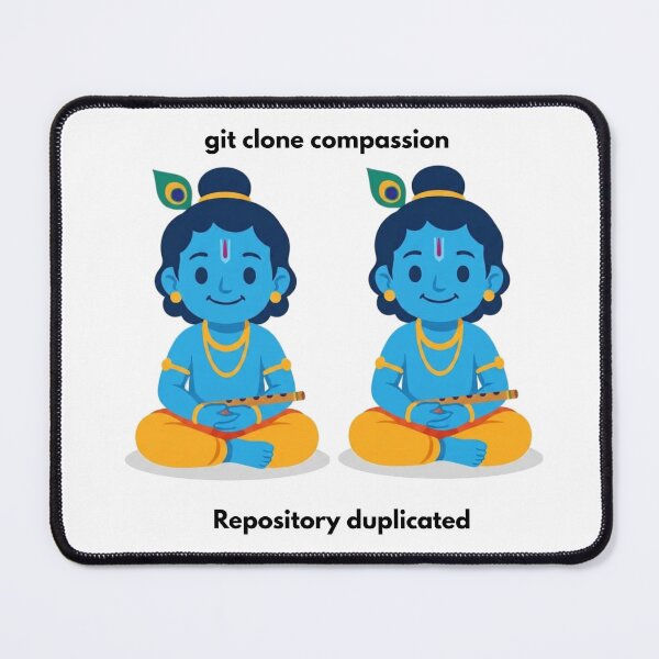 Item preview, git clone compassion | Git Developer Sticker | Tech Humor designed and sold by BhaktiByte.