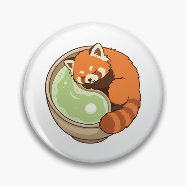 Item preview, Zen Red Panda Japanese Matcha Tea Bowl designed and sold by Arc2020.