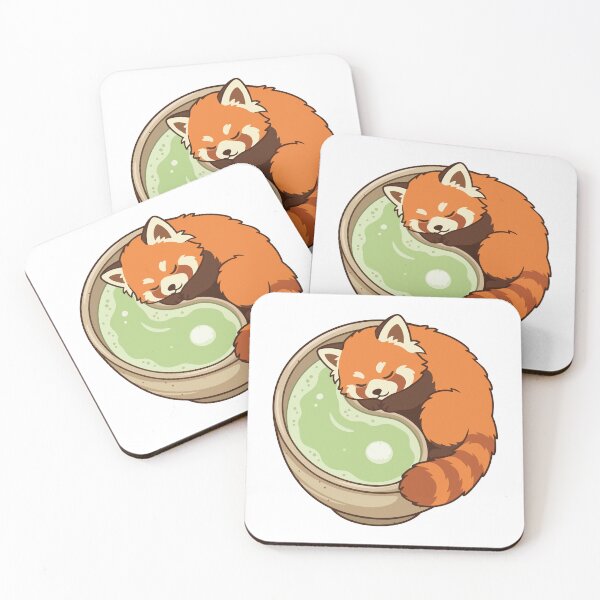 Item preview, Zen Red Panda Japanese Matcha Tea Bowl designed and sold by Arc2020.