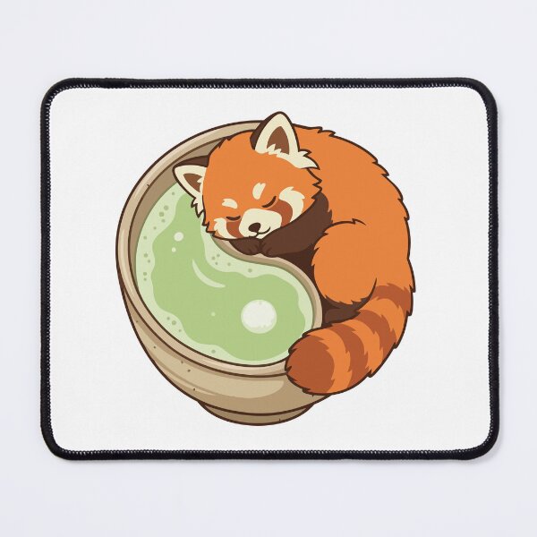 Item preview, Zen Red Panda Japanese Matcha Tea Bowl designed and sold by Arc2020.