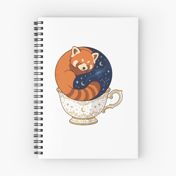 Item preview, Celestial Red Panda Starry Night Teacup designed and sold by Arc2020.