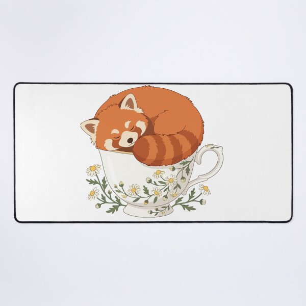 Item preview, Botanical Red Panda Chamomile Floral Teacup designed and sold by Arc2020.