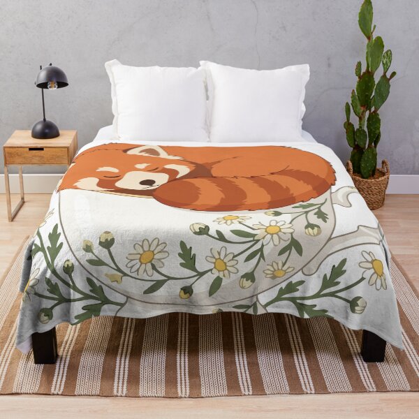 Item preview, Botanical Red Panda Chamomile Floral Teacup designed and sold by Arc2020.