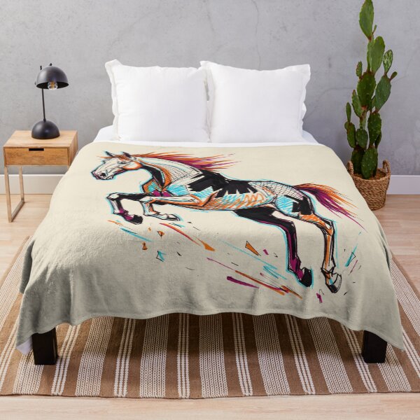 Item preview, Neon Kinetic Equine: A Study in Velocity and Chaos designed and sold by FreiherrPK.