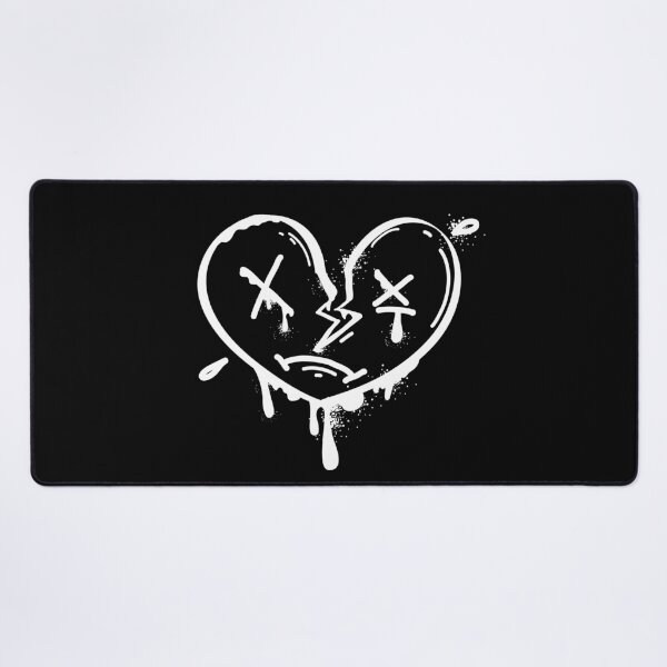 Item preview, Broken Heart With Crossed Eyes Grunge Doodle designed and sold by ndesigne.