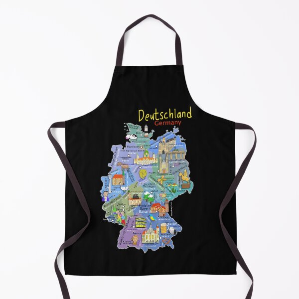 Item preview, Deutschland, Germany, Illustrated Map by Artist Carla Daly designed and sold by Carla Daly.