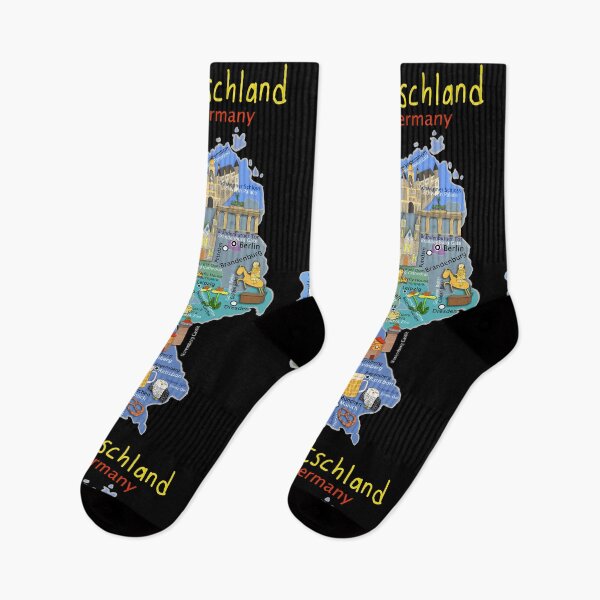 Item preview, Deutschland, Germany, Illustrated Map by Artist Carla Daly designed and sold by Carla Daly.