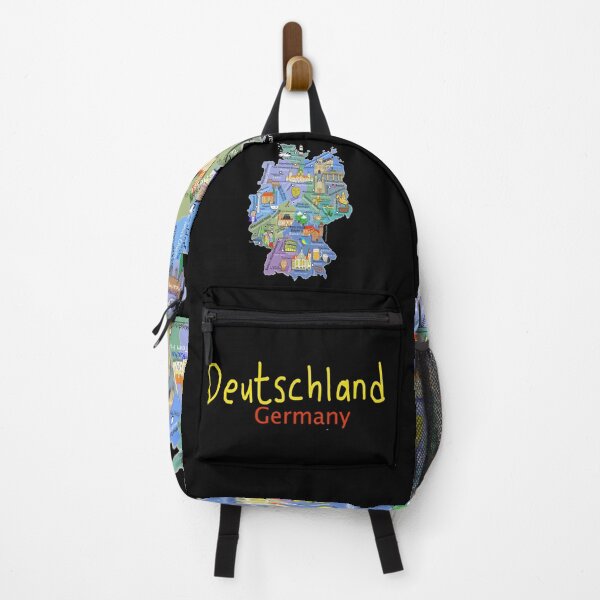 Item preview, Deutschland, Germany, Illustrated Map by Artist Carla Daly designed and sold by Carla Daly.