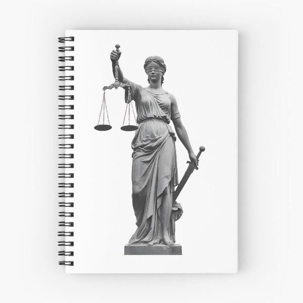 Item preview, Black and White Lady Justice Sticker Design designed and sold by ShadeScapeArt.