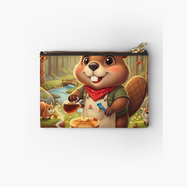 Item preview, Happy Beaver Adventures – Beaver Pancake Breakfast designed and sold by Clothes With Smiling Animals Walt Gral.