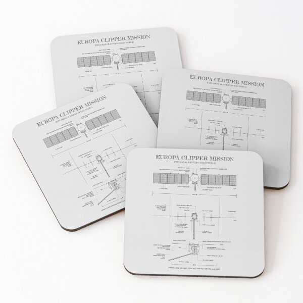 Item preview, Europa Clipper Mission (White Stencil - No Background) designed and sold by BGALAXY.