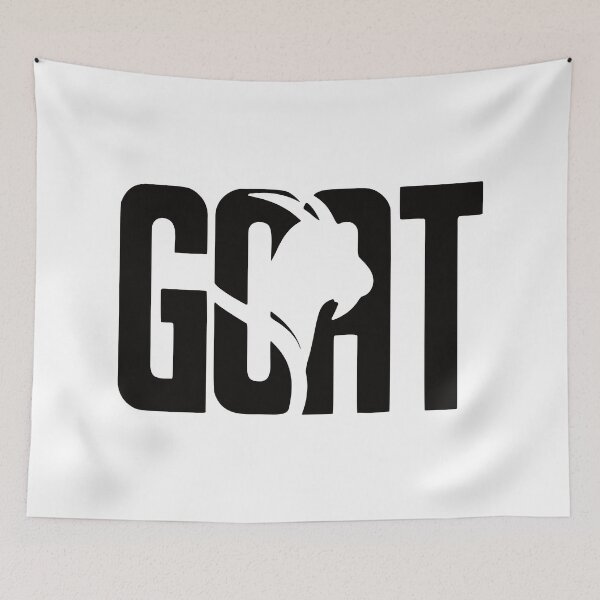 Item preview, GOAT Silhouette Typographic Outline Art designed and sold by Creativenetic.