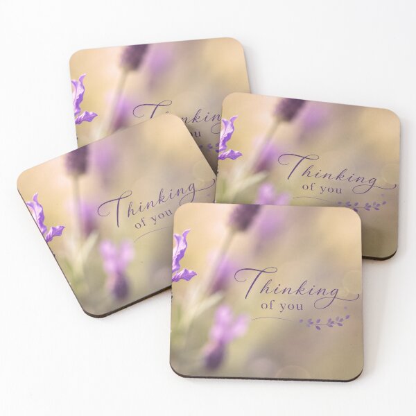 Item preview, Thinking of You – Lavender Serenity Greeting Card designed and sold by Kimberly Palmer.