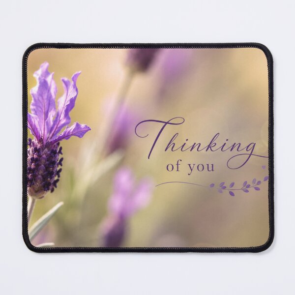 Item preview, Thinking of You – Lavender Serenity Greeting Card designed and sold by Kimberly Palmer.