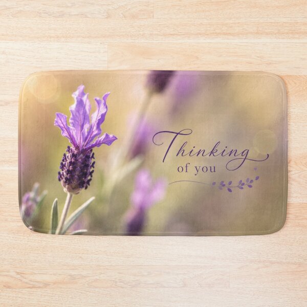 Item preview, Thinking of You – Lavender Serenity Greeting Card designed and sold by Kimberly Palmer.