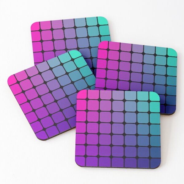 Item preview, Minimalist Color Grid Gradient Matrix Art designed and sold by drTerrens.