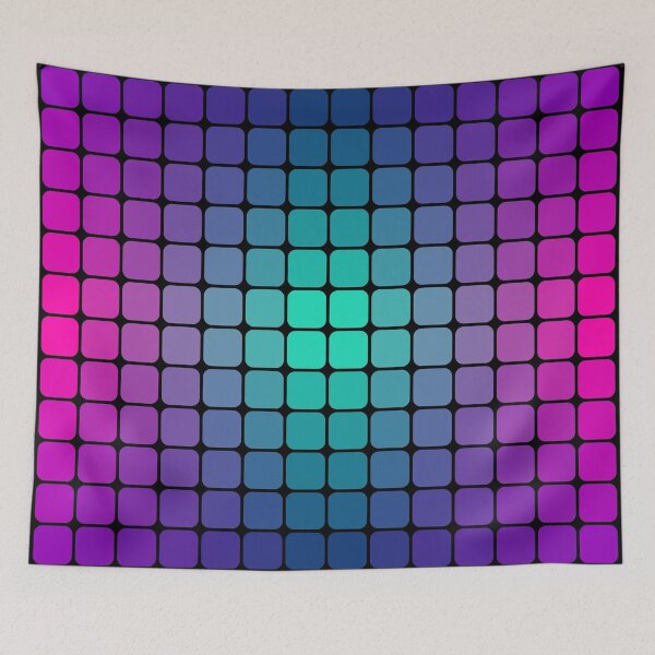 Item preview, Minimalist Color Grid Gradient Matrix Art designed and sold by drTerrens.