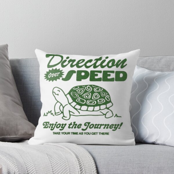 Item preview, Direction Over Speed – Motivational Turtle Design designed and sold by WATEKE.