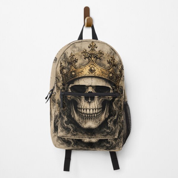 Item preview, Crown of Ashes – Gothic Skull King | Dark Fantasy Vintage Artwork designed and sold by ZafTeez.