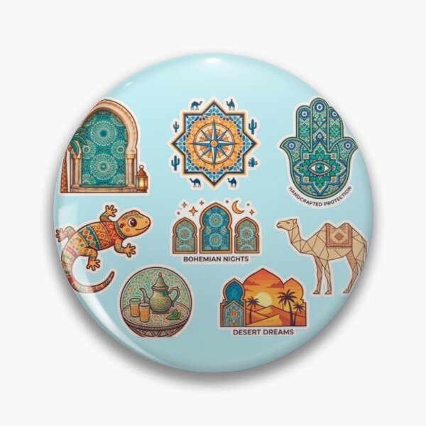 Item preview, Moroccan Vibes Aesthetic Culture Sticker Pack designed and sold by MorcVibe.