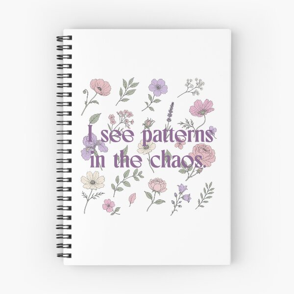 Item preview, I See Patterns In The Chaos Pastel Wildflower Typography designed and sold by lenalenspod.