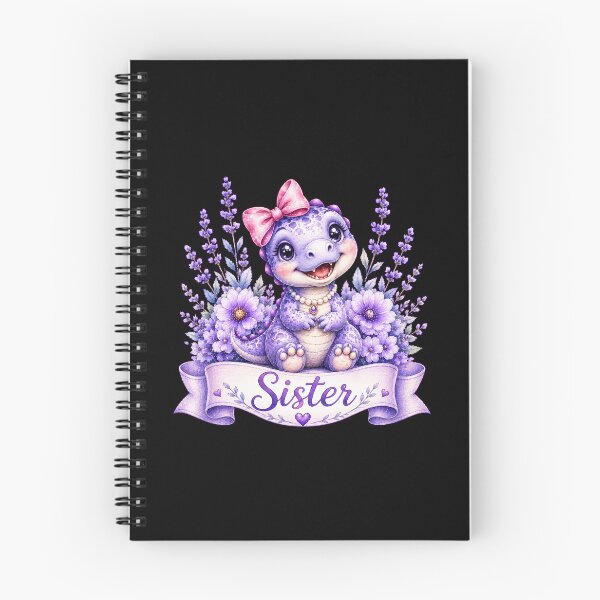 Item preview, Cute Purple Dinosaur Sister Shirt, Watercolor Kawaii Dino, Lavender Family Gift Classic T-Shirt  designed and sold by podlook.